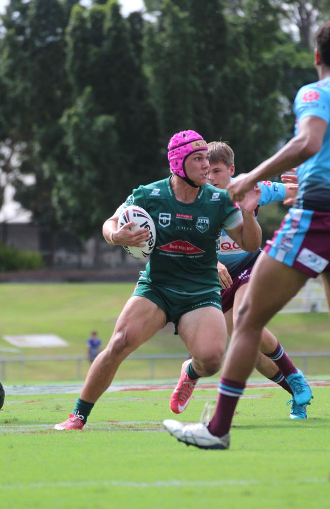 Jabiri Mack in action for the Ipswich Jets this year.