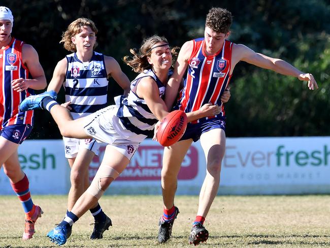 QAFL colts agme between Wilston Grange and Broadbeach at Hickey Park.Saturday June 18, 2022. Picture, John Gass