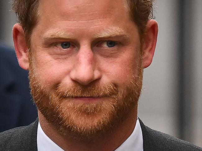 Britain's Prince Harry, Duke of Sussex arrives at the Royal Courts of Justice, Britain's High Court, in central London on March 28, 2023. - Prince Harry and pop superstar Elton John appeared at a London court, delivering a high-profile jolt to a privacy claim launched by celebrities and other figures against a newspaper publisher. The publisher of the Daily Mail, Associated Newspapers (ANL), is trying to end the high court claims brought over alleged unlawful activity at its titles. (Photo by Daniel LEAL / AFP)