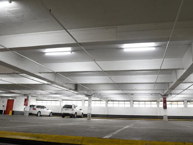 Inner city commercial parking spots will be hit with a levy increase of $60 rising to $1750 a year, a cost that will be passed on through parking fees. Picture: Andrew Henshaw