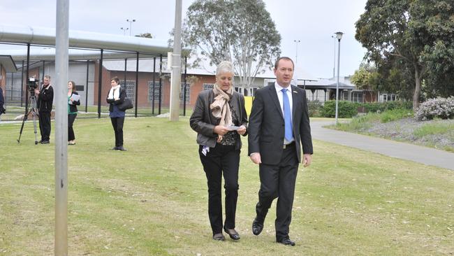 Corrective services Minister Joe Francis at Banksia Hill Detention Centre in Canning Vale.