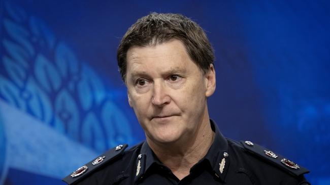 Victorian Chief Commissioner of Police Shane Patton said the clash was unacceptable. Picture: NCA NewsWire / David Geraghty