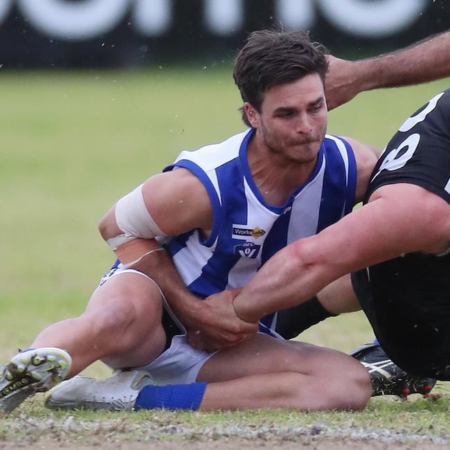 Matthew Neagle played a starring role in Balranald’s elimination final win against Cohuna Kangas. Picture Yuri Kouzmin