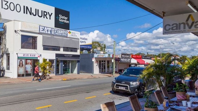 Nobby Beach cafe precinct.