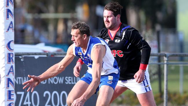 Sunbury Kangaroos take on Broadford in the RDFL on Saturday. Picture: Hamish Blair.