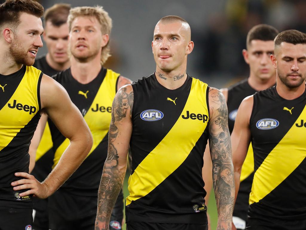 The Tigers faded on Friday. (Photo by Michael Willson/AFL Photos via Getty Images)