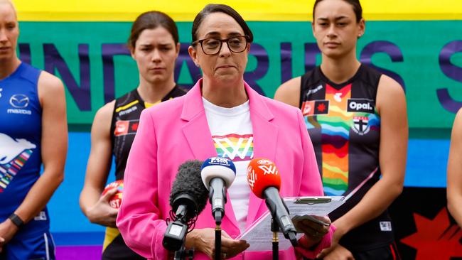 AFLW boss Nicole Livingstone has quit. Picture: Dylan Burns/AFL Photos via Getty Images