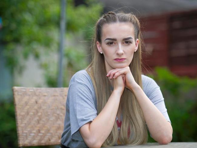 Bella Fearn, 19, was another one threatened. Picture: The Sun