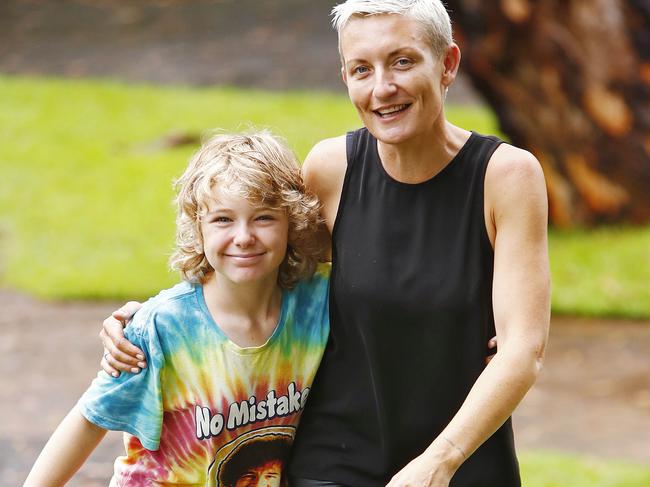 Bel Armstrong with their mother Jen. Picture: Sam Ruttyn