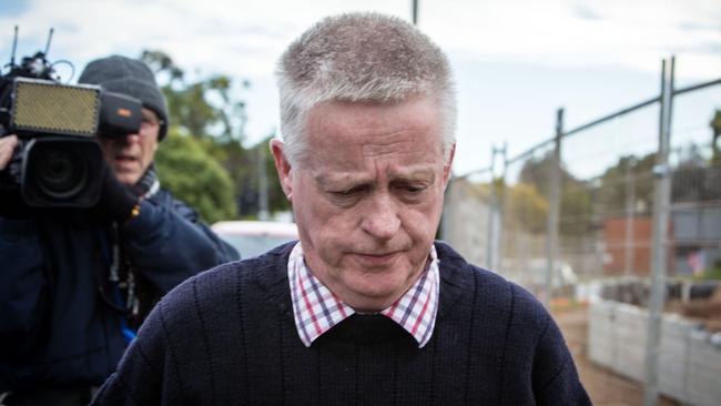 David Martin leaving the Elizabeth Magistrates Court. Picture: NCA NewsWire /Emma Brasier