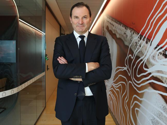 16/02/2023. Origin Energy Managing Director Frank Calabria, as the company releases profit results, photographed at their offices in Barangaroo in Sydney. Britta Campion / The Australian