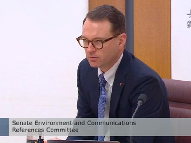 Liberal Senator Andrew Bragg during the proceedings.