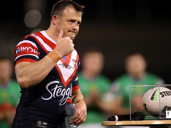 Sydney Roosters centre Josh Morris doesn’t think the game can get too much faster. Picture. Phil Hillyard