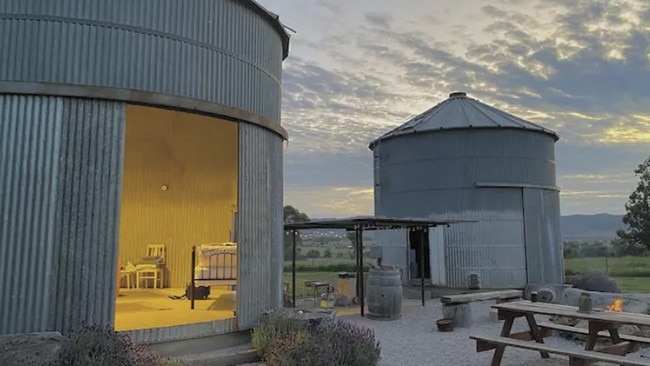 Silos accommodation in Mudgee, an area in NSW that proved popular through the pandemic. Photo: Airbnb