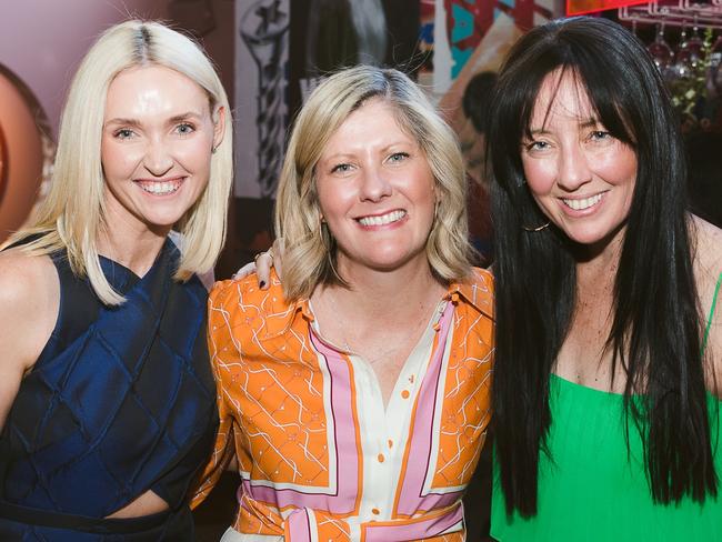 Kate Meade, Belinda Bocson and Ali Clarke Sunday Mail social photos BPR 10th anniversary Picture: Supplied