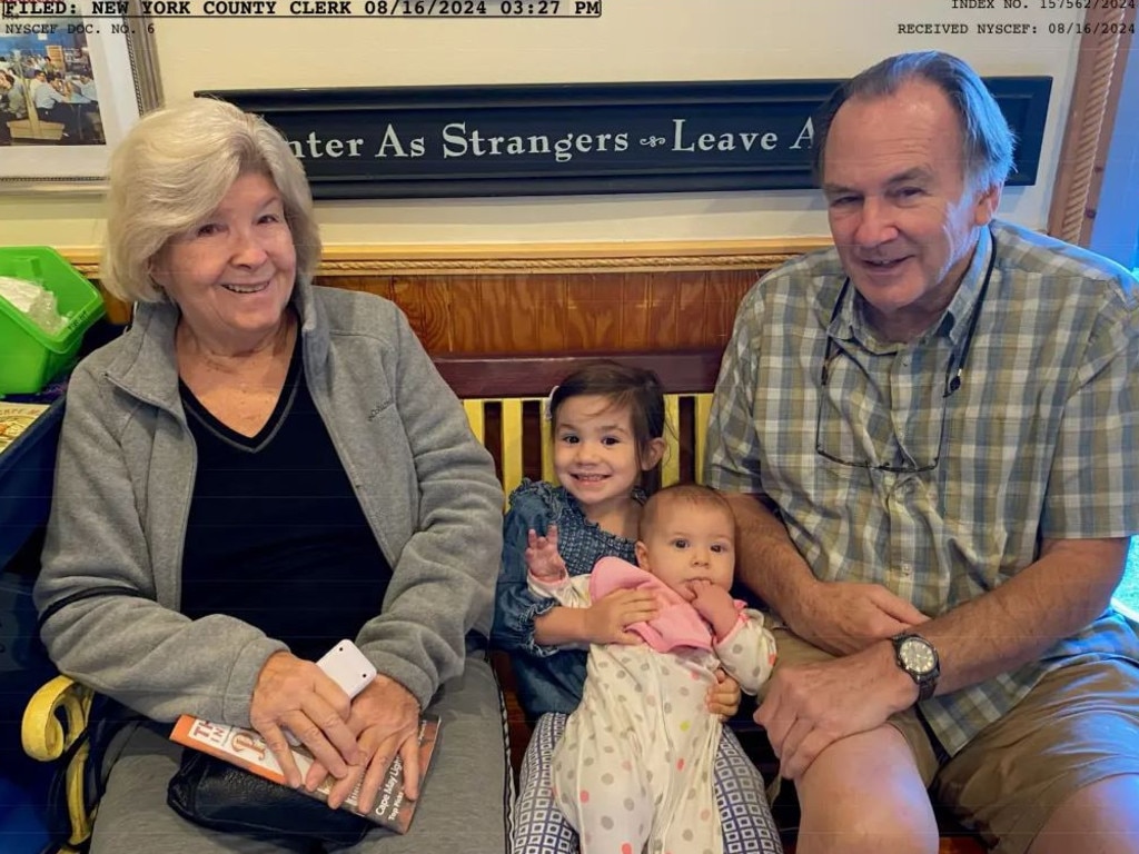 Marisa’s parents, Nancy and John Galloway, have custody of their daughter’s youngest child Mariel who was conceived using donor sperm. Picture: Court image