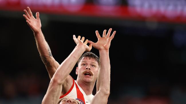 Sydney Swans ruckman Peter Ladhams will take on his former side Port Adelaide for the first time on Saturday. Picture: Michael Klein