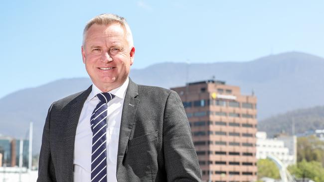 Hobart, Tuesday 15th October 2024. Premier Jeremy Rockliff at the Hobart Waterfront. Picture: Linda Higginson