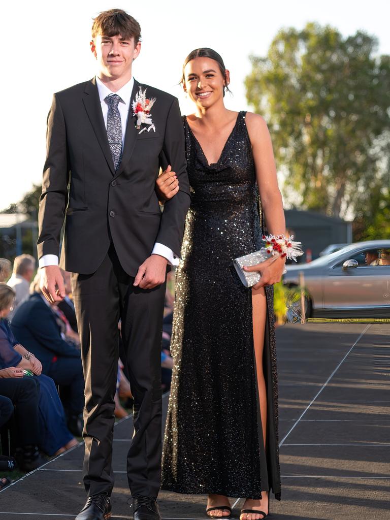 Oliver Hicks and Kaylee Holzberger at the 2024 Rockhampton Grammar School formal.