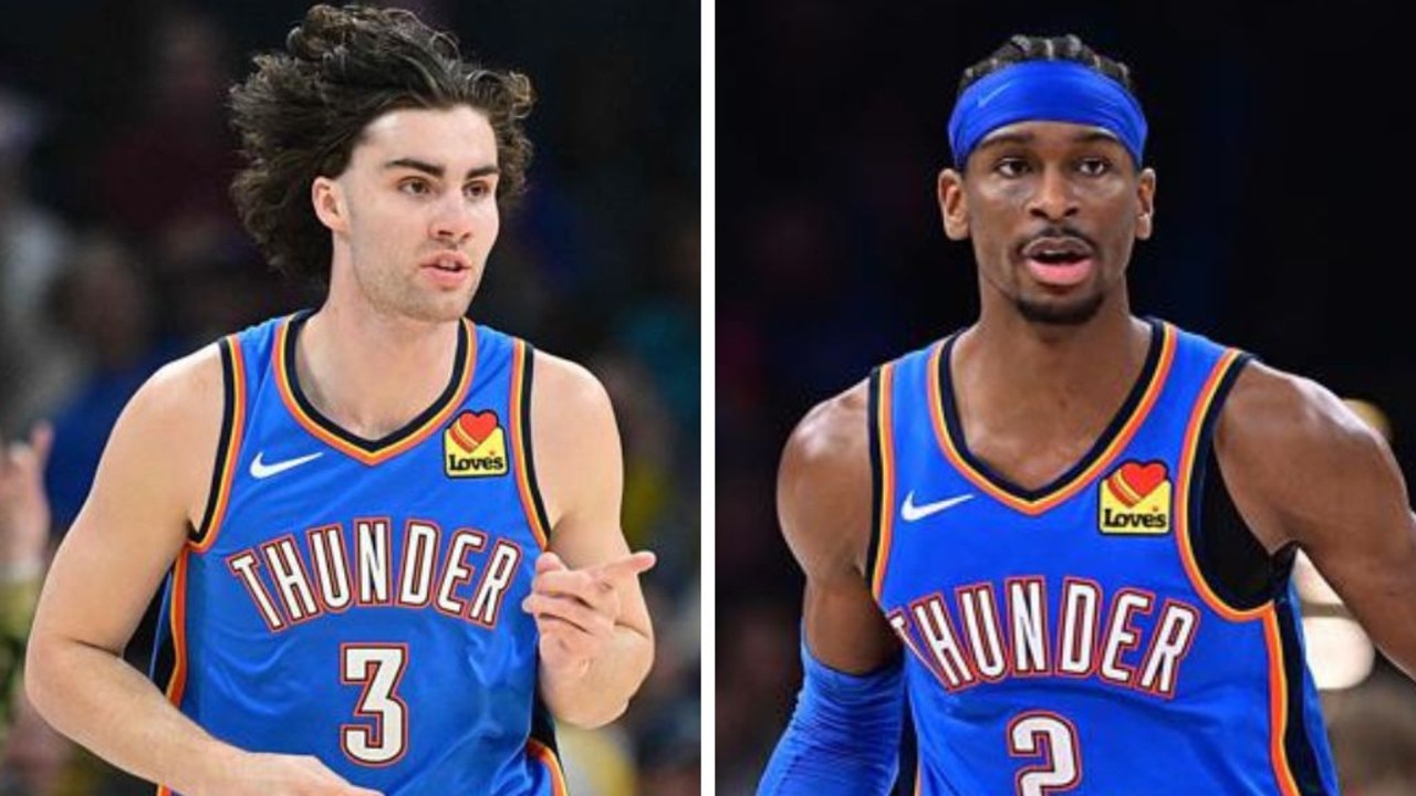 Josh Giddey and Shai Gilgeous-Alexander. Photos: Getty Images