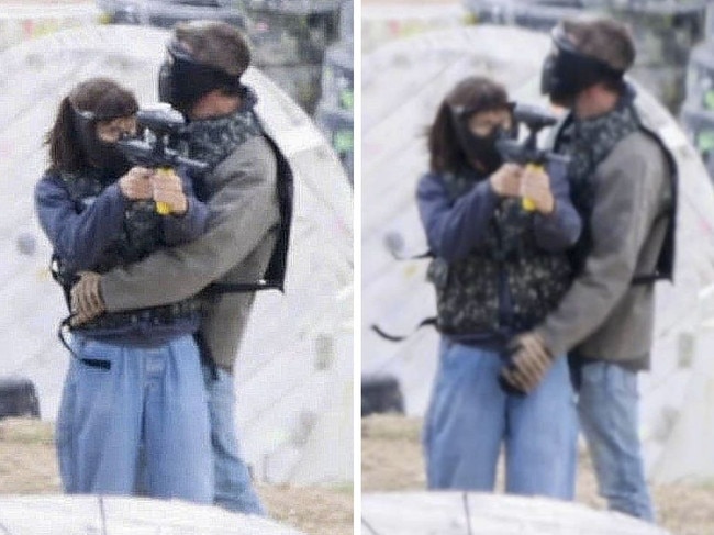 Ben Affleck and Jennifer Garner look cosy during at paintball.