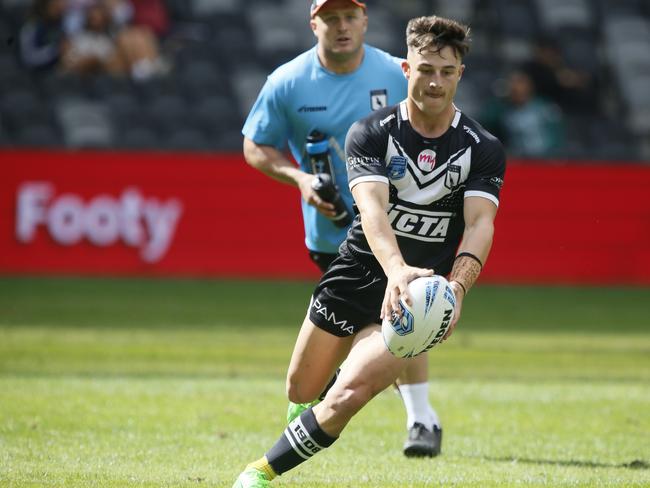 Alex Isdale kicks ahead for Wests. Picture: Warren Gannon Photography