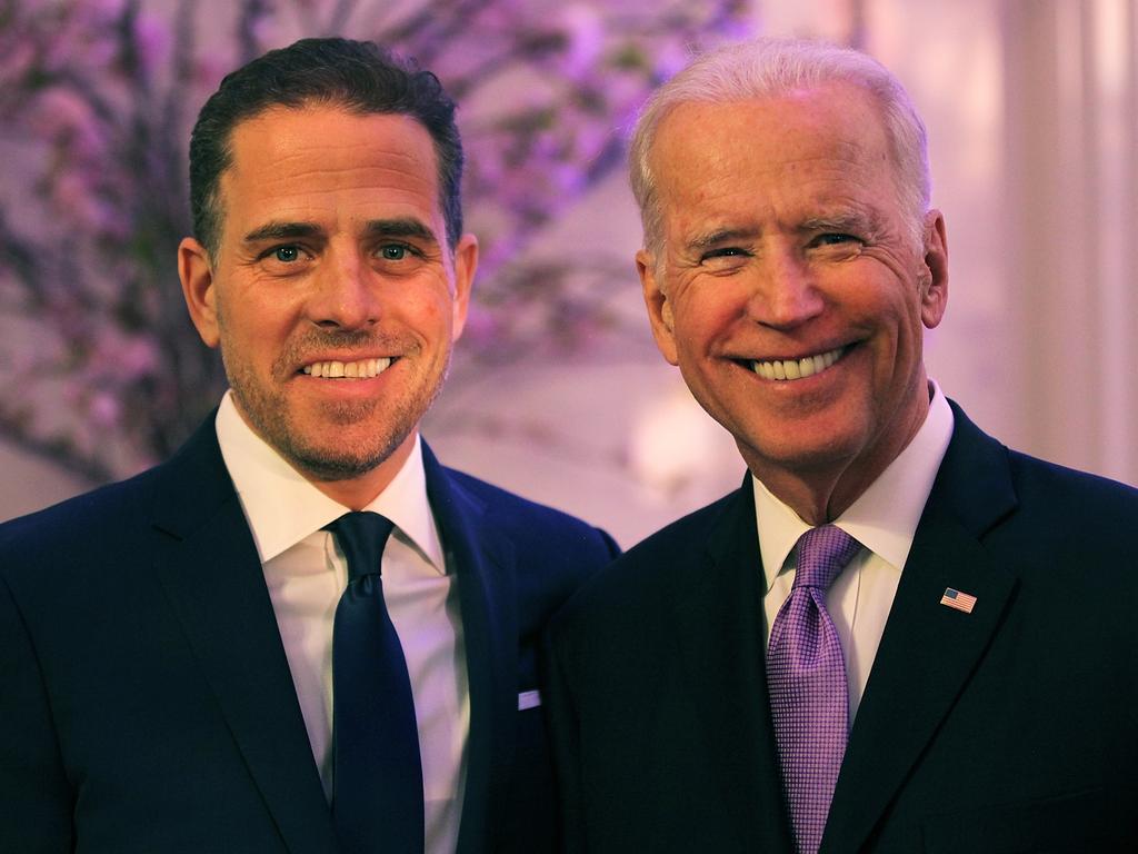 Hunter Biden with his father, US President Joe Biden. Picture: Getty Images for World Food Program USA