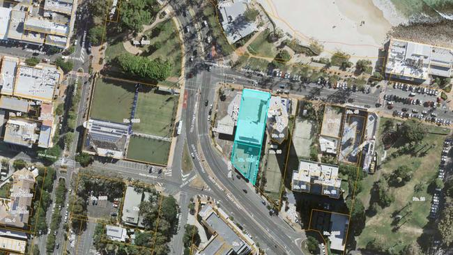 The Burleigh site for the Old Theatre Arcade redevelopment on the Gold Coast.