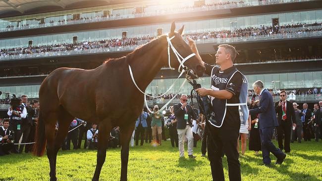 A remarkable career comes to an end. Picture: Matt King/Getty Images