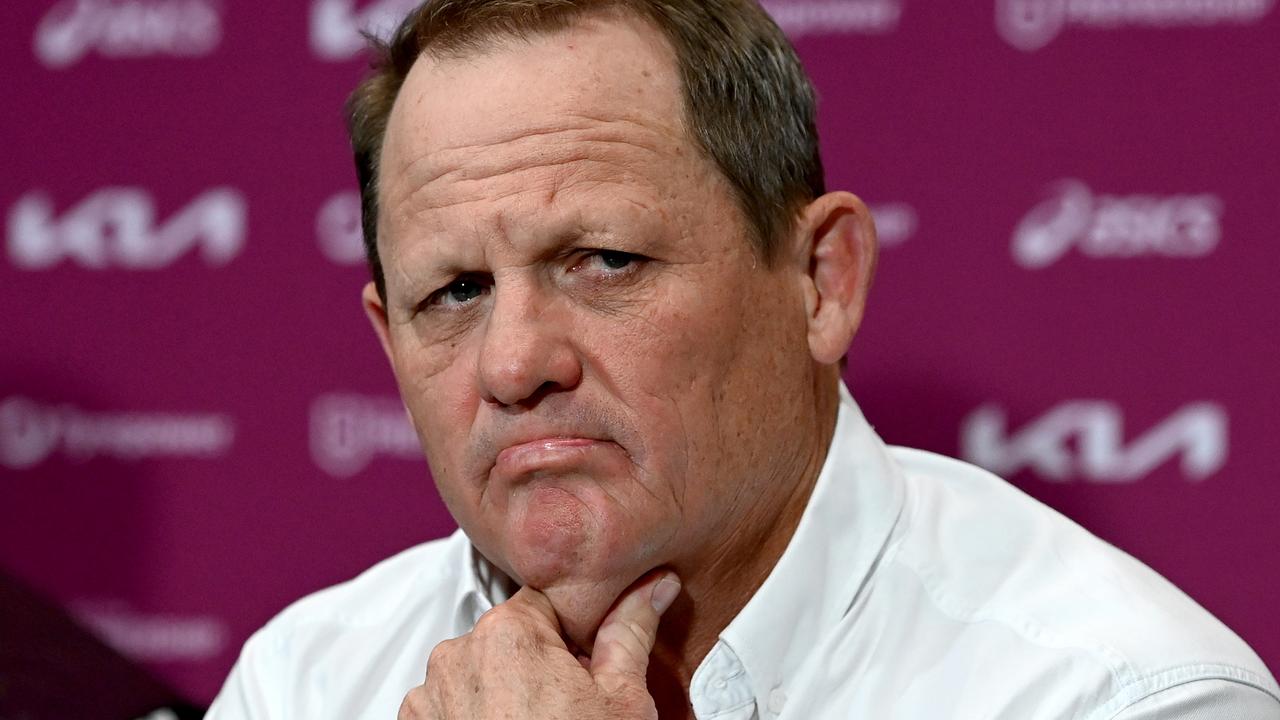 Broncos coach Kevin Walters looks dejected after losing to Parramatta.