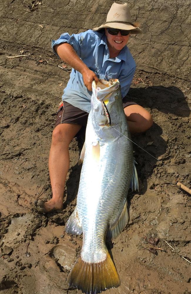 How’s this for a magnificent Roper River barra caught land-based by Trevor Tierney on a Reidy’s B52? It measured 136cm. Picture: Supplied