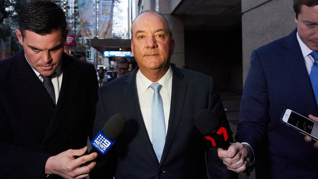 Daryl Maguire leaves the NSW Independent Commission Against Corruption in 2018. Picture: AFP.