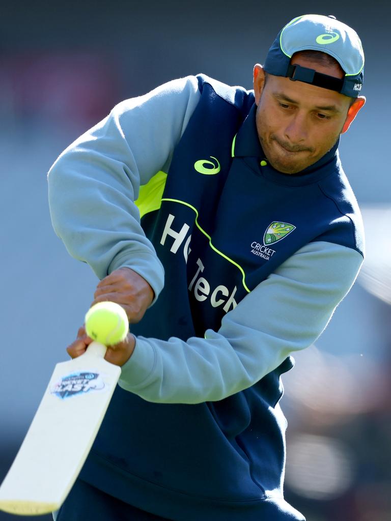 Australia will be looking for a lift from Usman Khawaja. Picture: Josh Chadwick/Getty Images