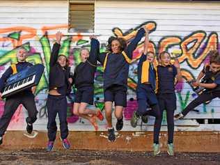 The Food Fighters, comprising Roma State College students Matt Rowlings, Erin Chambers, Mischa Gilby, Evie Jacobs, Ava Watson, Ariel Green and Rory Wallis (pictured), has jumped to new heights after forming last year. Picture: Alexia Austin