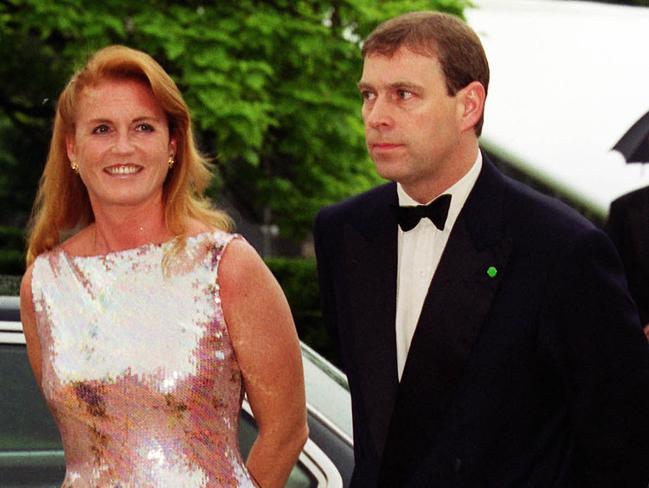 Prince Andrew, Duke of York, with former wife Sarah Ferguson both love Eugenie’s fiance. Picture: Supplied