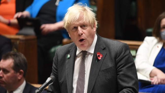 British Prime Minister Boris Johnson has returned to the COP26 climate summit in Glasgow as the final deal is thrashed out. Picture: AFP