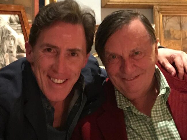 Rob Brydon and Barry Humphries.