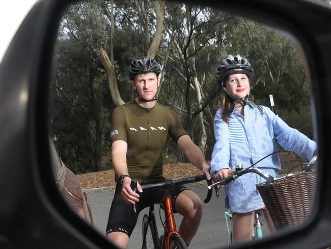 Alex Scott is not happy with car drivers. He has a dangerous encounter fairly frequently when he gets on his bike. Apparently, one of the 10 most dangerous places to ride in Adelaide, is the Linear Park. Pictured with fellow bike riding enthusiast, Zoe Perry, on Linear Park at FlinderÃ¢â¬â¢s Park.