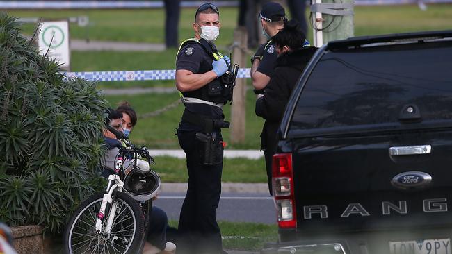 The scene of the Gladstone Park attack. Picture: Ian Currie