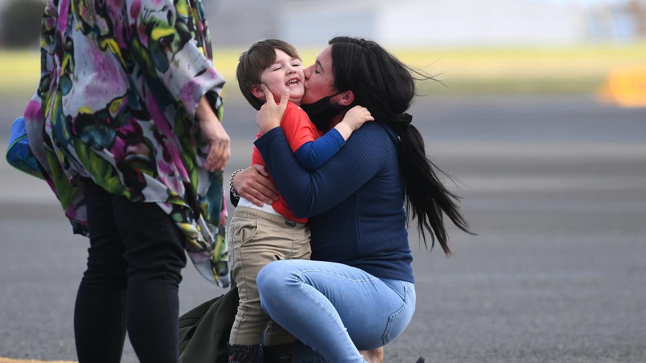 Dominique Facer was finally reunited with her son Memphis last week. Picture: NCA NewsWire / Dan Peled