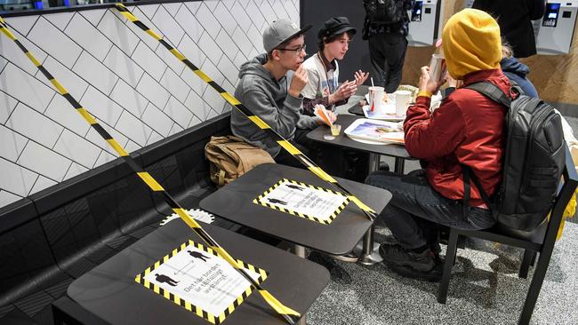 A fast-food restaurant in central Stockholm. Sweden. Picture: AFP