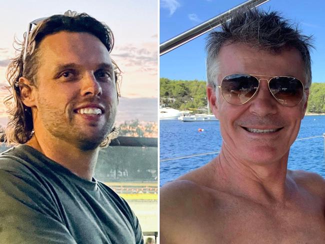 James Rose and Stephen Gale were killed in a plane crash over Port Phillip Bay. Picture: Supplied.