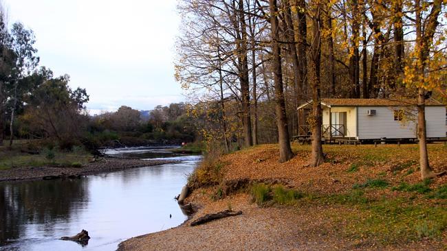 Nothing beats being right on the banks of the Ovens River.