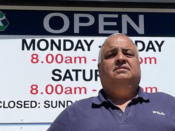 Tea Tree Gully recycling centre operator Emmanouel Pishas. Picture: JasonKatsaras