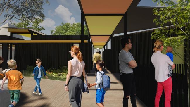 The designs centre around a courtyard and are family-friendly. Picture: Michael Brown Planning Strategies