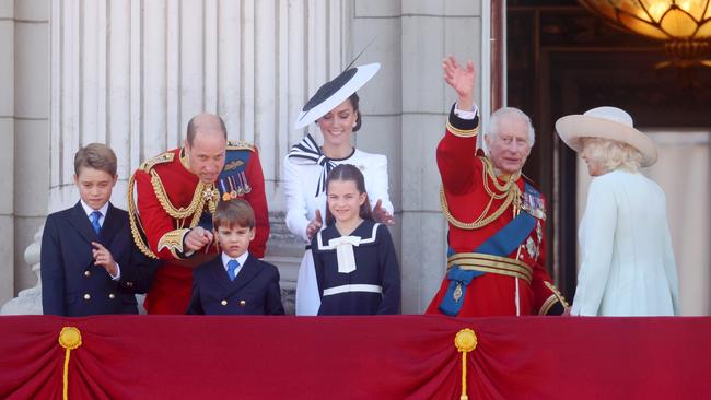 Prince William played the role of doting dad as always. Picture: AFP