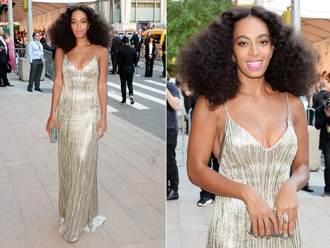 Solange Knowles arrives at the 2014 CFDA Fashion Awards in New York City. Picture: Getty