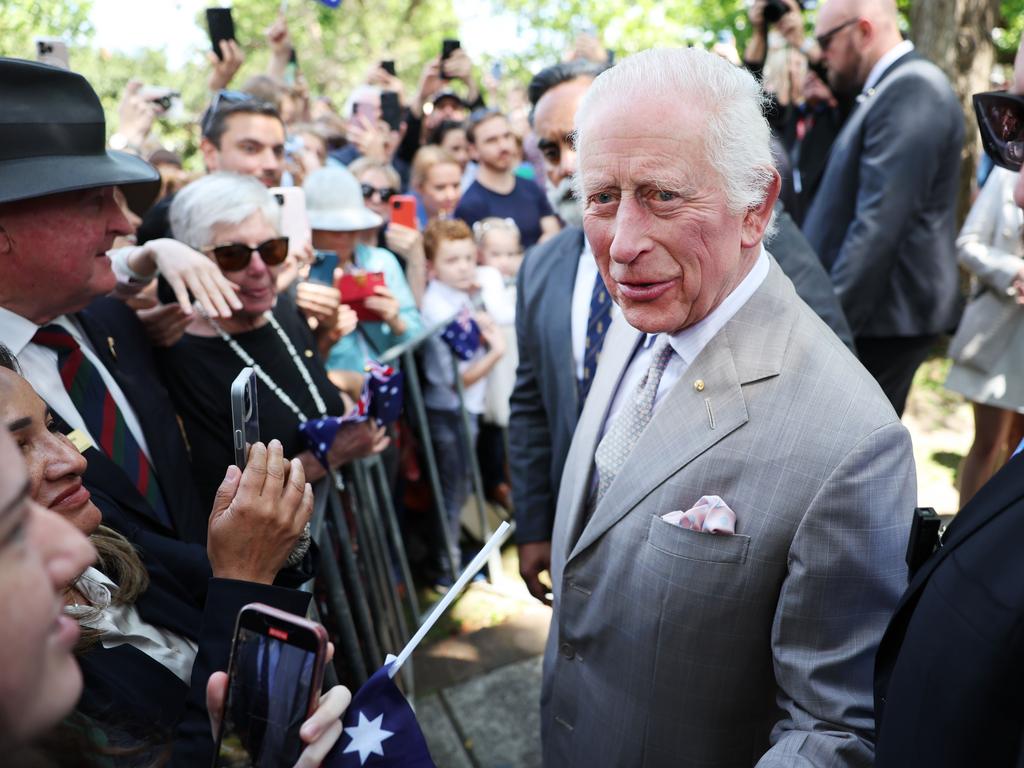 King Charles III after the church service. Picture: Rohan Kelly