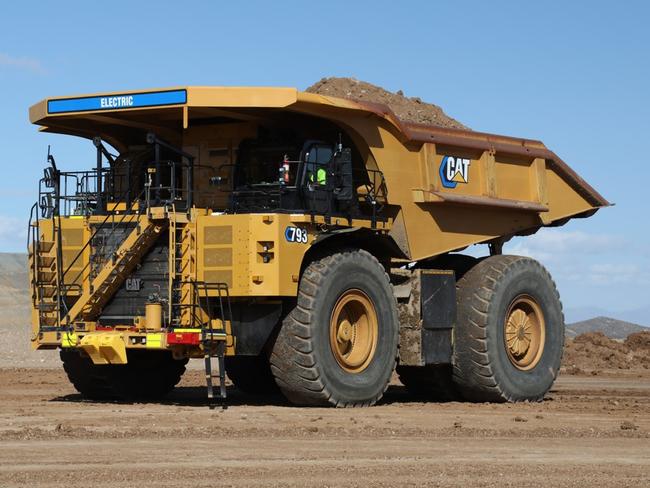 BHP and Rio Tinto are moving to transform their haul truck fleets into battery-electric powered machines. Picture: Supplied