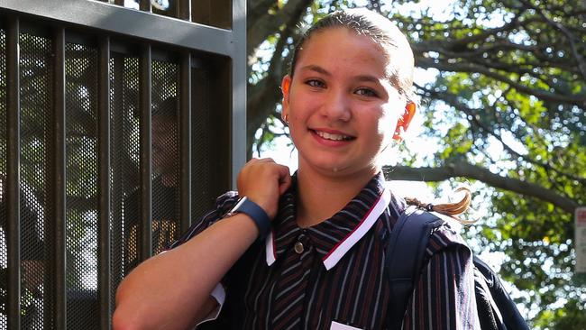 SYDNEY, AUSTRALIA : NewsWire Photos - FEBRUARY 05 2025;  Students are seen arriving at St Mary's College in Sydney for the first day today as the oldest Catholic School in Sydney is officially transitioning to co-education with the first girls set to walk through the school gates today. Picture: NewsWire/ Gaye Gerard